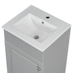 Bathroom Vanity with Sink and Adjustable Shelf - Multiple Colors