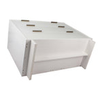 Solid Wood 3 Drawer Dresser with Ribbed Fronts - Multiple Colors