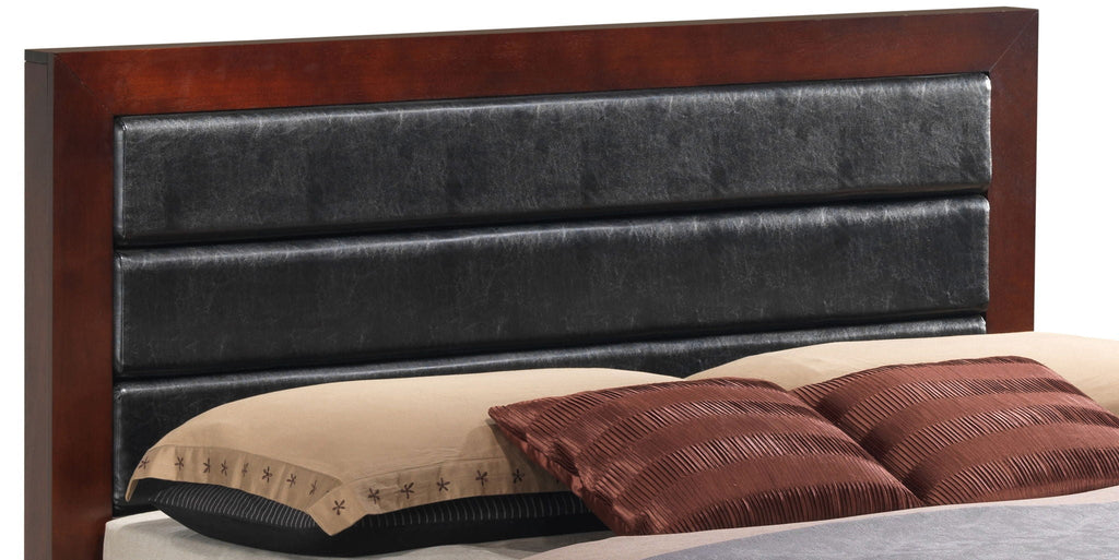 Transitional Modern Panel Bed with Wood Construction - Multiple Colors
