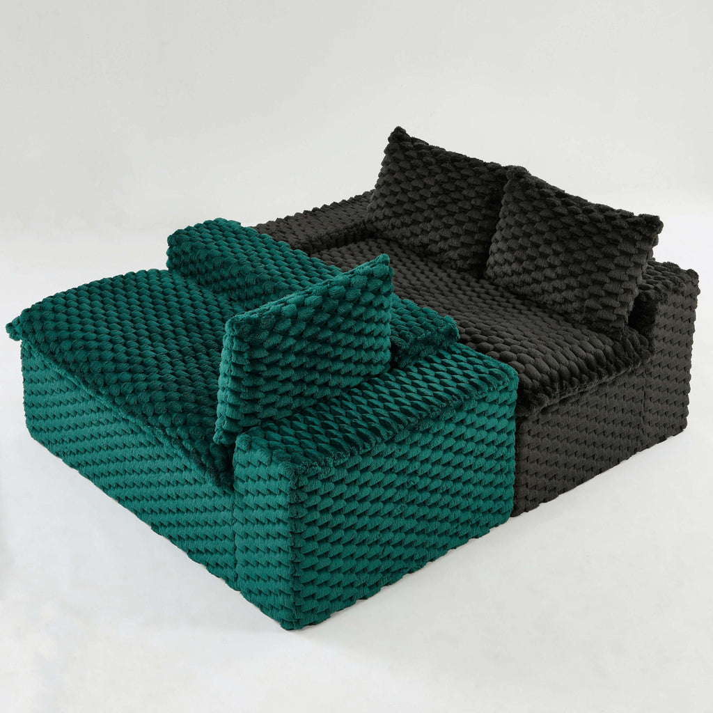 Multifunctional Stationary Sofa with Adjustable Layout - Choice of Color