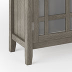 Storage Media Cabinet with Adjustable Shelves - Dark Brown, Light Brown, Dark Gray