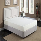 10" Plush Gel Memory Foam Mattress with Cooling Technology - White
