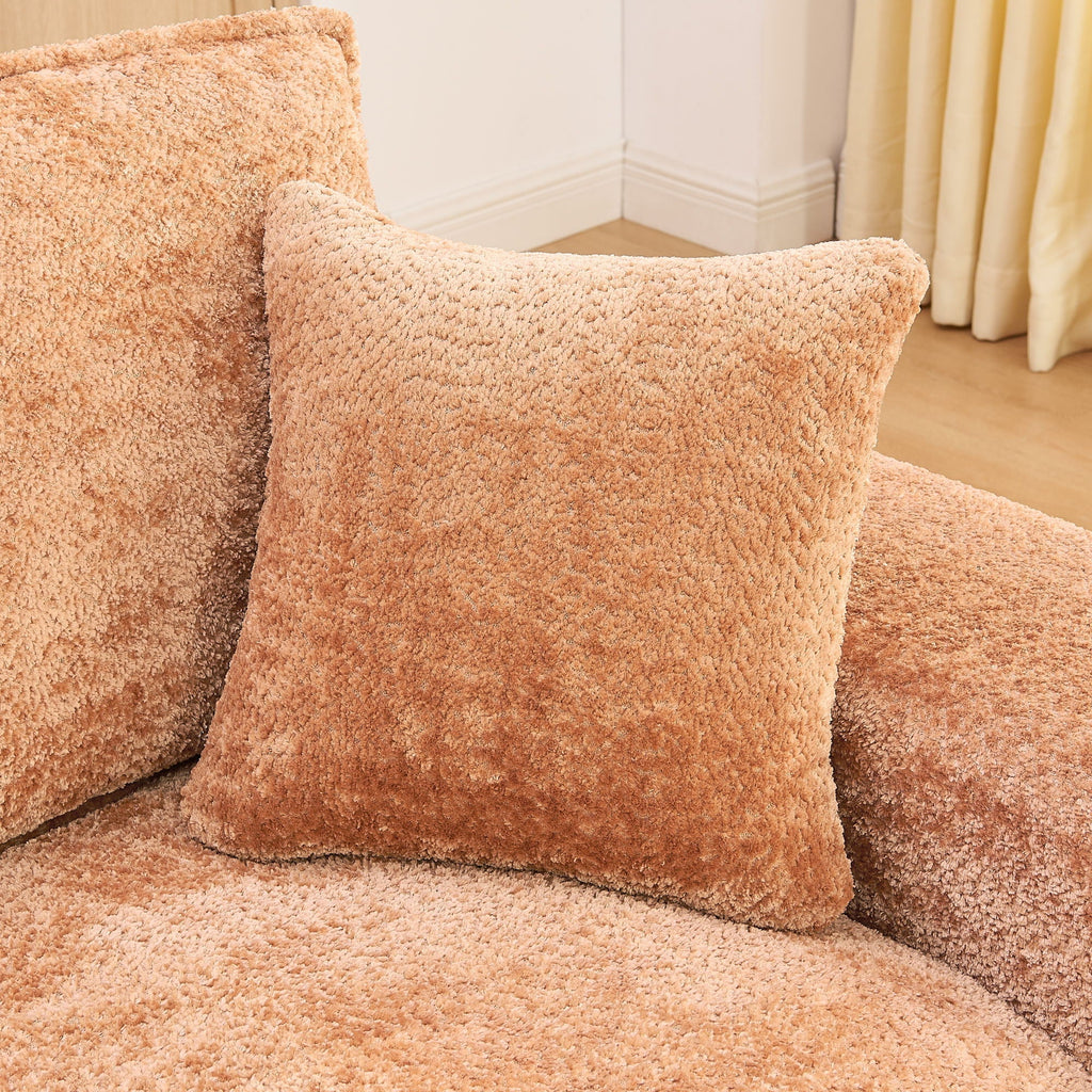 Sectional Sofa with Moveable Ottoman and Modular Design - Multiple Colors