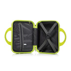 2-Piece Polycarbonate Spinner Wheel Luggage Set with Lock - Green & Yellow