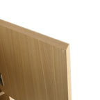 Modern Bathroom Vanity Combo with Single Resin Sink and Storage Cabinet - Light Brown