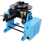 Heavy Duty Rotary Welding Positioner Turntable Table with Manual Tilt - Blue
