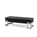 High Gloss Coffee Table with Lift Top and Hidden Storage - Black or White
