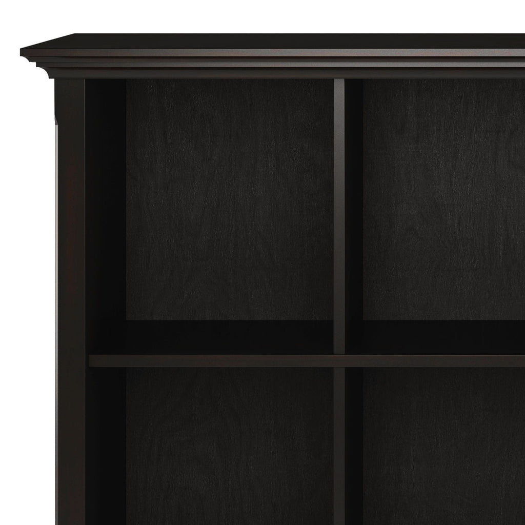 Amherst Cube Storage Bookcase with Large Cubbies - Dark Brown, Dark Gray, or White