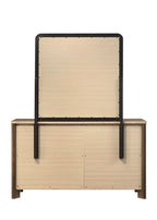 Walnut Color Solid Wood Dresser 6-Drawers with Rounded Edges - Walnut