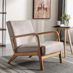 Mid-Century Modern Accent Chair with Cushioning - Multiple Colors