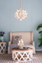 6 Light Chandelier with Adjustable Chain
