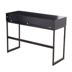 Contemporary Console Table with Storage Drawers - White, Gray, Black