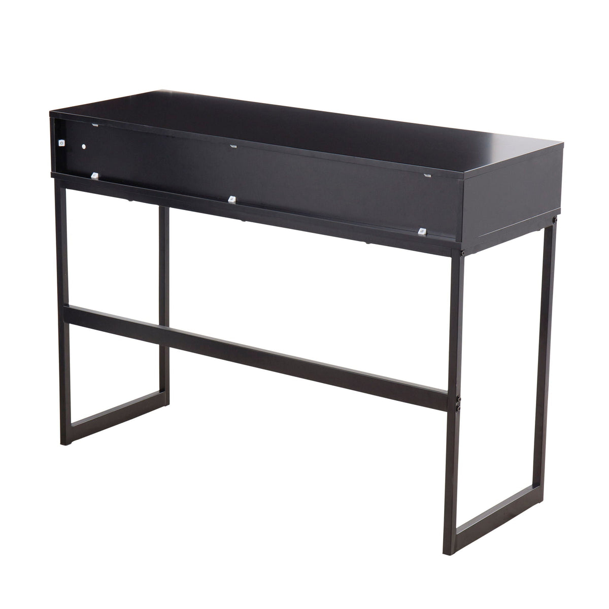Contemporary Console Table with Storage Drawers - White, Gray, Black