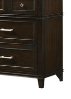 Mahogany 6 Drawer Dresser with Spacious Storage - Merlot