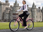26 Inch 7-Speed City Commuter Bike with Lock & Detachable Basket - Pink