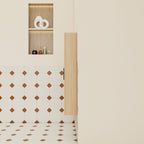 Tall Floating Bathroom Side Cabinet with Adjustable Shelving - Light Oak