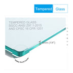 Universal Pivot Shower Door with 1/4" Tempered Glass - Polished Finish