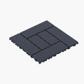 Interlocking Deck Tiles with Anti-Slip Surface - Dark Gray or Dark Brown
