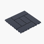 Interlocking Deck Tiles with Anti-Slip Surface - Dark Gray or Dark Brown