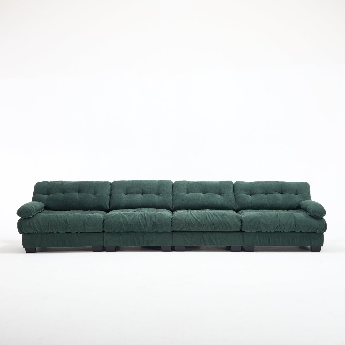 Modular Sectional Sofa Cloud Couch with Deep Seating - Light Flannelette