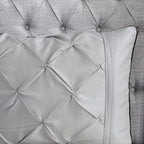 7 Piece Tufted Comforter Set Grey King