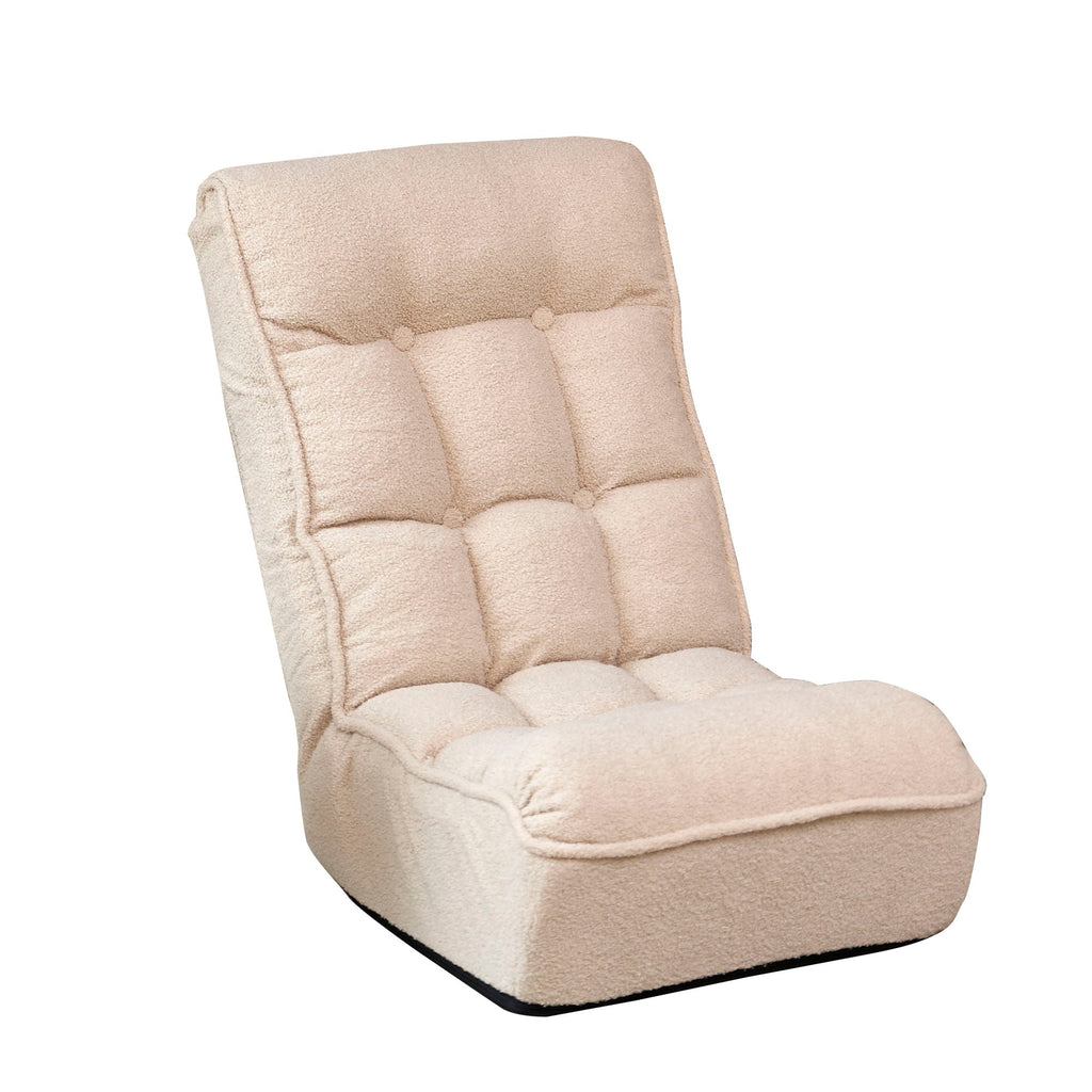 Reclining Japanese Chair with Adjustable Back - Fabric