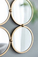 Contemporary Decorative Mirror with Minimalist Style - Champagne