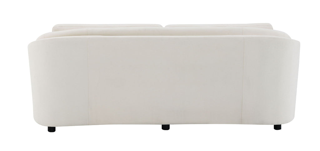 Beige Linen Sofa with 2 Toss Pillows - Mariko