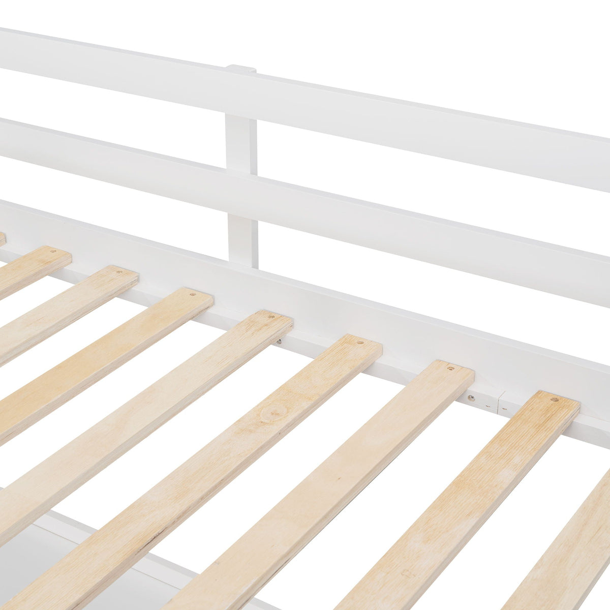 Twin Loft Bed with Drawers and Desk - White