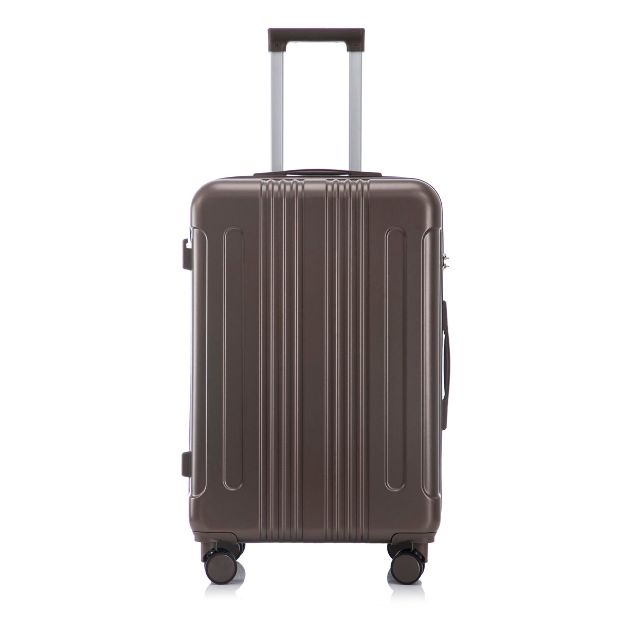 3 Piece ABS Spinner Wheel Luggage Set with Spinner Wheels - Brown