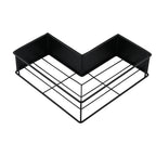 Adhesive Corner Shower Caddy 2-Pack with Hooks - Stainless Steel