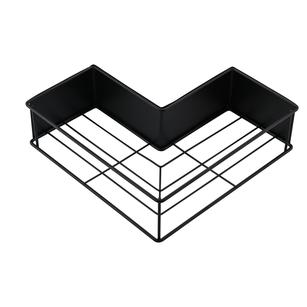 Adhesive Corner Shower Caddy 2-Pack with Hooks - Stainless Steel