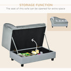 Luxury Small Dog Bed with Hidden Storage - PawHut