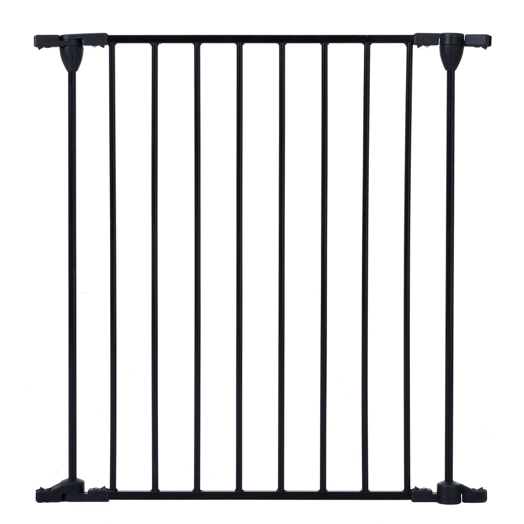 Adjustable Metal Safety Gate Play Yard with Pivoting Panels - Black