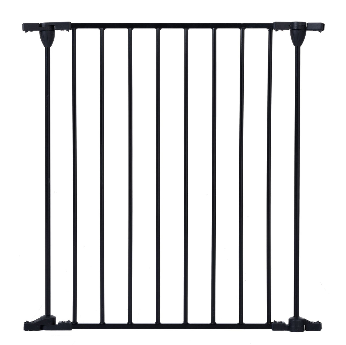 Adjustable Metal Safety Gate Play Yard with Pivoting Panels - Black
