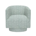 Fabric Swivel Accent Chair with Compact Design - Light Blue, Dark Green, White, Gray, Blue