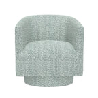 Fabric Swivel Accent Chair with Compact Design - Light Blue, Dark Green, White, Gray, Blue
