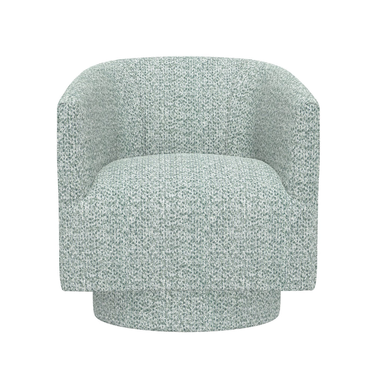 Fabric Swivel Accent Chair with Compact Design - Light Blue, Dark Green, White, Gray, Blue