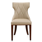 Reine Dining Chair Set of 2 with Solid Wood Frame and Classic Design - Multiple Colors