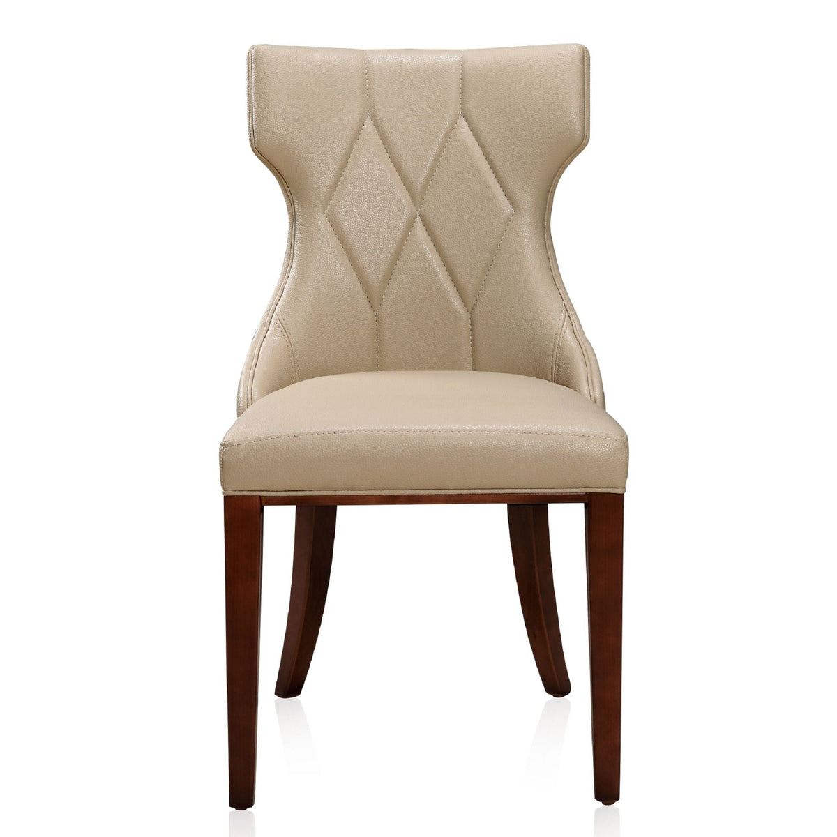 Reine Dining Chair Set of 2 with Solid Wood Frame and Classic Design - Multiple Colors