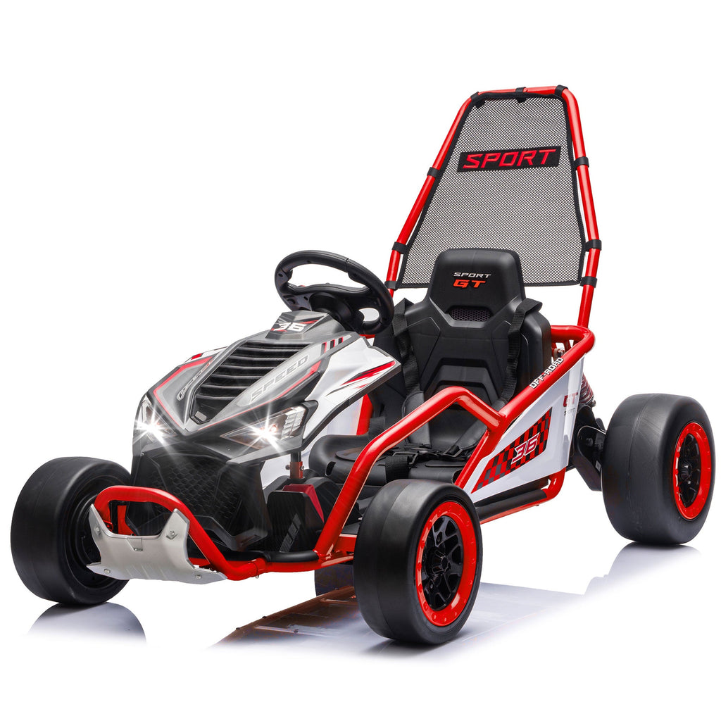 24V 400W Electric Kids Ride-On Toy with Drift and Bluetooth - Red