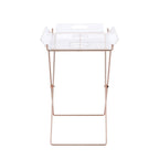 Clear Acrylic Tray Table with Removable Top - Clear