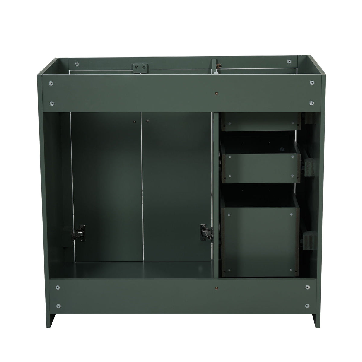 Retro Style Bathroom Vanity with Soft Closing Doors - Multiple Colors