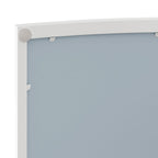 Arched Glass Double Door Wardrobe with Shatterproof Mirror - Black or White