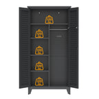 73'' Tall Metal Tool Storage Cabinet with Steel Construction - Gray