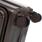ABS Spinner Wheel Luggage Set with Cosmetic Case - Brown