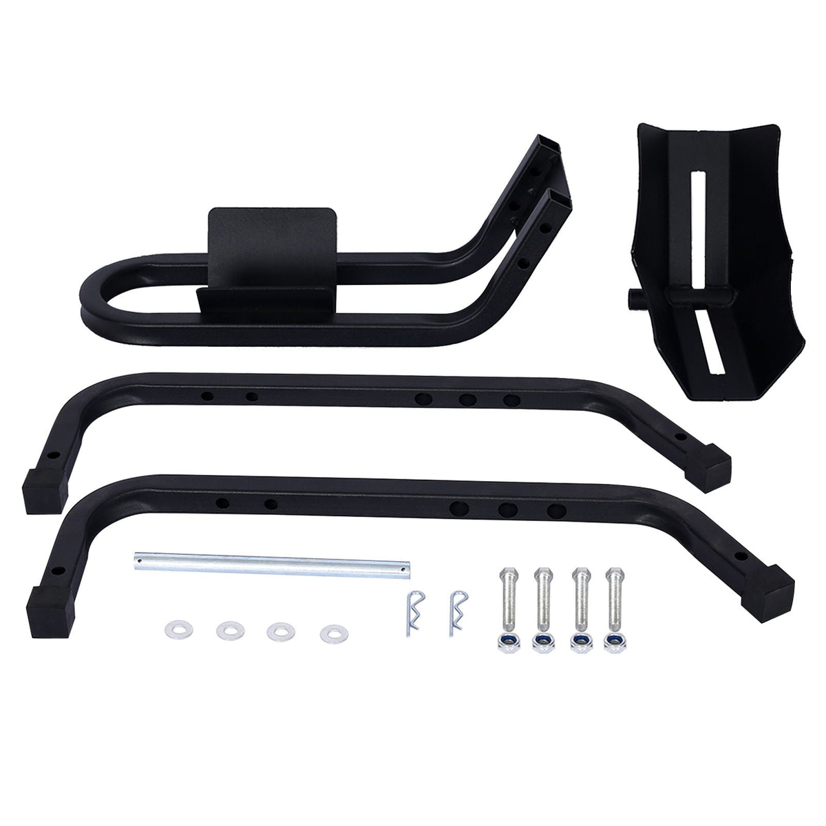 Heavy Duty Motorcycle Front Tire Chock with 1200 lb Capacity - Black