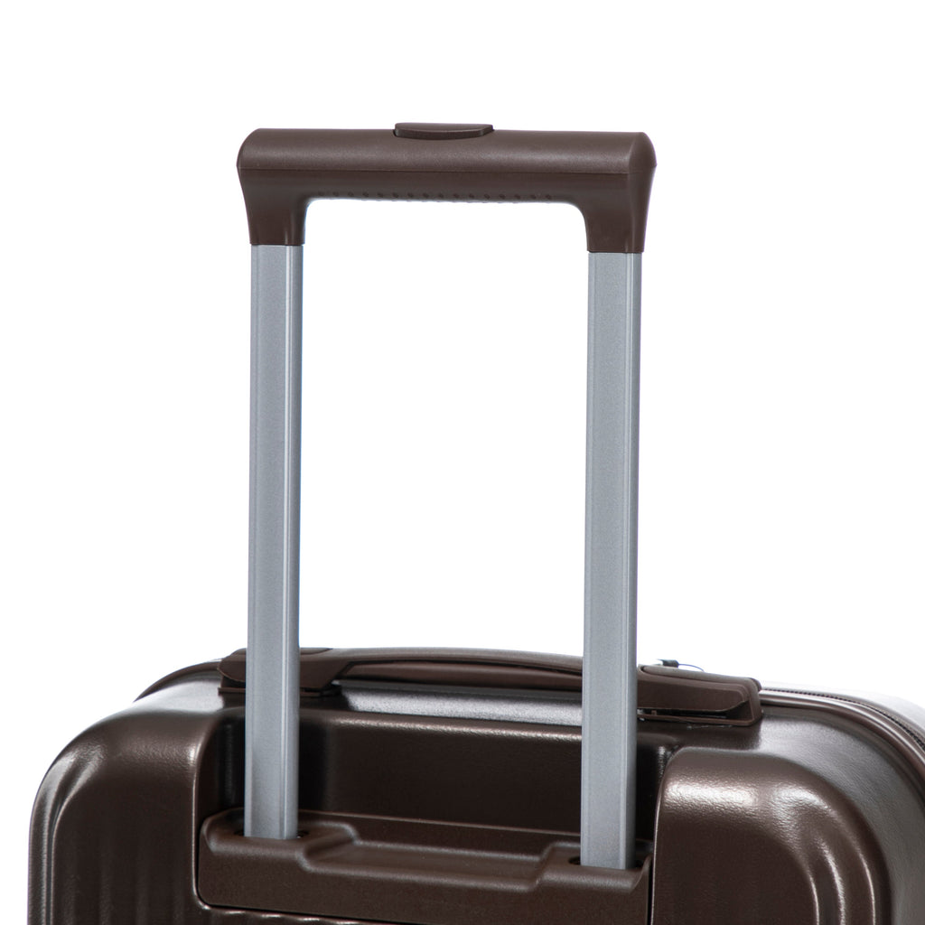 ABS Spinner Wheel Luggage Set with Cosmetic Case - Brown