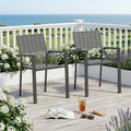 Modern Metal Side Chair Set with Ergonomic Support - Set of 2