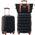 Hardshell Luggage Set with Spinner Wheels and TSA Lock - Black, White, or Pink
